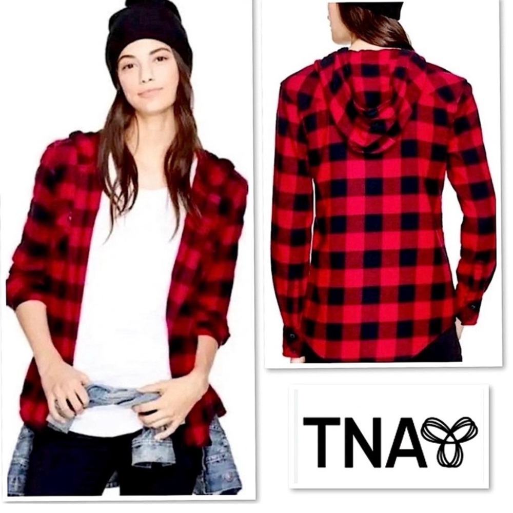 Artizka Tna hooded flannel xxs boyfriend fit